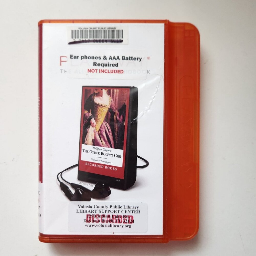 The Other Boleyn Girl by Philippa Gregory Playaway Audiobook, Former Library Cop